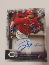 Jose Peraza Cincinnati Reds 2016 Bowman Chrome Certified Autograph Rooki... - £3.68 GBP