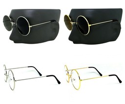 2019 Vintage New John Lennon Sunglasses Hippie Retro Round Mirror Glasses - £10.31 GBP