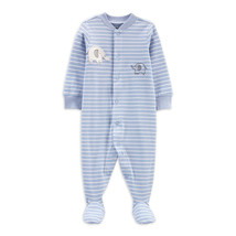 Child of Mine Baby Boys Pajamas Elephant Sleep N Play Blue Size Preemie - £15.65 GBP