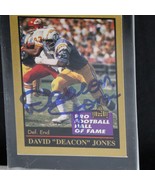 David Deacon Jones NFL Hall of Fame Autographed NFL 1991 SIGNED Team NFL... - £23.36 GBP