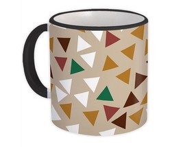 Triangles : Gift Mug Pastel Shape Modern Geometric Scandinavian Home Decor - £12.57 GBP
