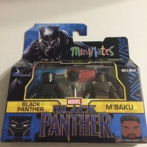 New Marvel Black Panther &amp; M&#39;Baku Minimates Set - £12.84 GBP