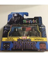 New Marvel Black Panther &amp; M&#39;Baku Minimates Set - £12.72 GBP