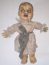 Haunted Baby Doll Halloween Prop Spooky Talking 13&quot; - $29.69