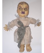 Haunted Baby Doll Halloween Prop Spooky Talking 13&quot; - £23.65 GBP