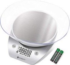 Etekcity 0.1G Food Kitchen Scale, Bowl, Digital Grams And Ounces For Weight - £27.17 GBP