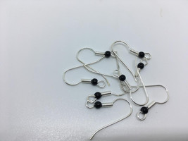 100 pcs  Sterling Silver hook ear wires, earring hooks, fish hook earrin... - £7.06 GBP