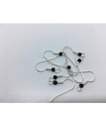 100 pcs  Sterling Silver hook ear wires, earring hooks, fish hook earrin... - £7.07 GBP