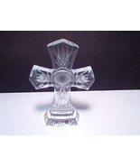 Gorgeous 10&quot; Heavy Crystal Cross ~~ must see ~~ Bohemia ~~ Sklarny ~ - $34.03 CAD
