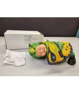 Anne Geddes Baby Butterflies Doll 2001 9&quot; Green New - £15.01 GBP
