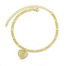 Anklets Foot Jewelry Heart A-Z Initial Anklet Bracelet For Women barefoot Jewelr - £19.69 GBP