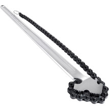 VEVOR Chain Wrench 24&quot; Steel Straight Handle Tool w/ 22&quot; Chain 6.7&quot; Capa... - $64.59