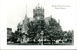 Vtg Cartolina RPPC Grundy Contea Tribunale Casa - Trenton Missouri - Non Usato - £12.19 GBP