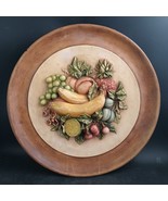 Napco Fruit Plate Wall Hanging Vintage c1962 MCM 3-D 14&quot; Diameter Dimens... - $24.00