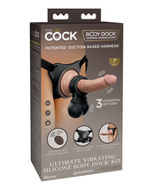 King Cock Elite Ultimate Vibrating Silicone Body Dock Kit W/remote - £117.93 GBP