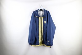 Vtg Adidas Mens XL Spell Out Notre Dame University Full Zip Windbreaker Jacket - £42.60 GBP