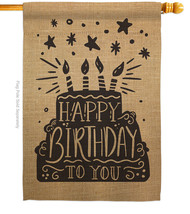 Happy Birthday To You House Flag 28 X40 Double-Sided Banner - £28.87 GBP