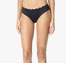 NWT Kate Spade New York Scalloped Hipster Bikini Bottom in Black Size M - £27.39 GBP