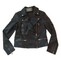 Allsaints Womens Catch Biker Leather Jacket $299 WORLDWIDE SHIPPING - £154.97 GBP