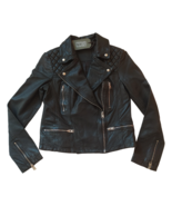 Allsaints Womens Catch Biker Leather Jacket $299 WORLDWIDE SHIPPING - £154.97 GBP