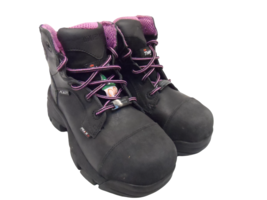 Wolverine Women&#39;s 6&quot; Condor Composite Toe Waterproof Boots Black Purple Size 5W - £45.54 GBP