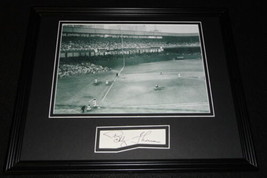 Bobby Thomson Signed Framed 11x14 Photo Display Shot Heard Round the World - £51.44 GBP