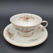 Antique c.1930s Footed Cup &amp; Saucer Set Alexis ROSENTHAL WINIFRED Roses ... - $11.87
