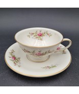 Antique c.1930s Footed Cup &amp; Saucer Set Alexis ROSENTHAL WINIFRED Roses ... - $11.87