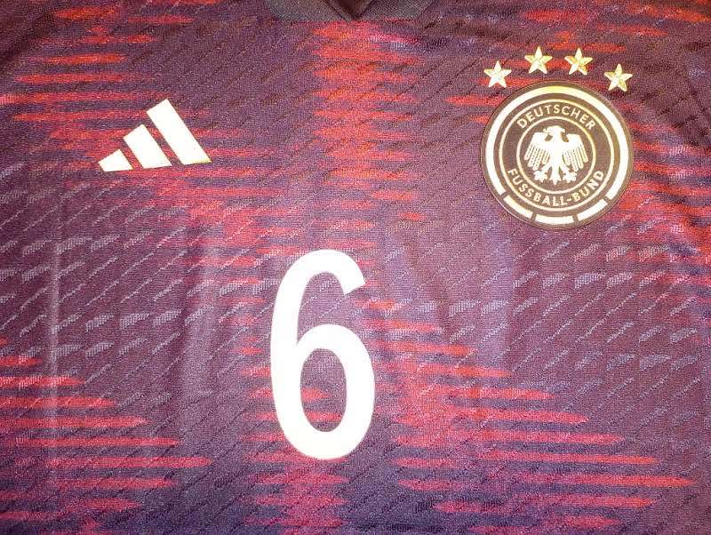 Joshua Kimmich Germany 2022 World Cup Qatar Match Slim Black Away Soccer Jersey Item image 3