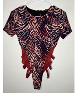 Icon Swim Multi Patterned Side Cutout One Piece Swim Suit Size Large - $24.99