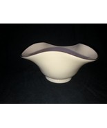 Lenox candy nut dish bowl ivory fine china fluted gold trim USA tri corner - $19.79