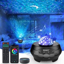 Star Projector, Galaxy Projector Starry Night Light Projector with Bluetooth Spe - £31.87 GBP