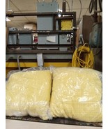 2 Pack Basket Weave Yellow Self Bac Pillows 761ep - $41.13 CAD