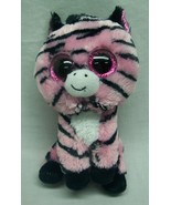 TY Beanie Boos BIG EYED PINK ZOEY THE ZEBRA 6&quot; Plush STUFFED ANIMAL TOY - $280.10 MXN