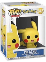 #842 Pikachu (Sitting) Pokemon Pop! Games Vinyl Figure Funko Pop - £10.58 GBP