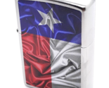 Texas Flag Zippo Lighter Satin Chrome - £23.28 GBP