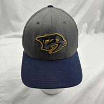 Old Time Hockey Mens Fitted Baseball Cap Gray NHL Nashville Predators Size M - $16.83