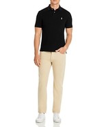 Polo Ralph Lauren Men&#39;s Cotton Custom Slim Fit Mesh Polo Black-Small - £55.77 GBP