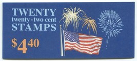 Scott BK156 (1 - 2276a) - Flag/Fireworks - 20 22¢ Stamps - Multiple Positions - £4.69 GBP