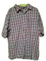 Vintage Polo Jeans Co. Ralph Lauren Button Up Shirt Short Sleeve Checkered Large - £6.78 GBP