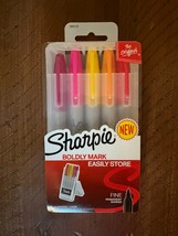 Sharpie Permanent Markers Boldly Mark with Storage Case, 5 Count - $10.31