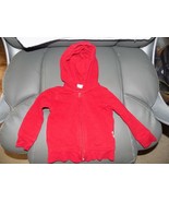 Burt&#39;s Bees Baby Red Hooded Jacket Size 6/9 Months Infant EUC - £12.05 GBP