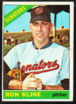Washington Senators Ron Kline 1966 Topps Baseball Card 453 vg - £2.74 GBP