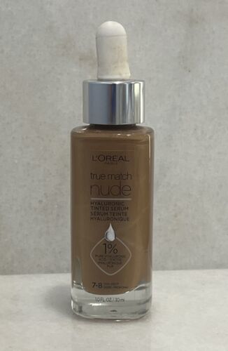 Loreal True Match Nude Hyaluronic Tinted Serum 7-8 Tan Deep 1 oz - $12.87