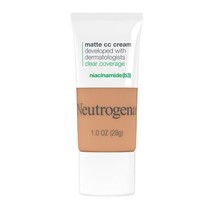 Neutrogena Clear Coverage Flawless Matte CC Cream, Wheat, 1 oz.. - £23.80 GBP