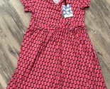 Diane Von Furstenburg x Target Pink Geometric Wrap Dress Size 14 Girl DF... - $19.25