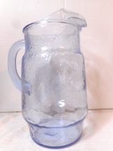 Libbey Glass Co Chateau Blue Sapphire 74oz Pitcher Ice Pour Spout Solid ... - £19.54 GBP