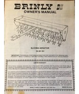 Brinly Slicing Lawn Aerator Model SA-361 BH Operating Manual And Parts G... - $108.13 MXN