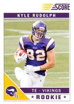 2011 Score #356 Kyle Rudolph RC Rookie Card Minnesota Vikings  - £0.75 GBP