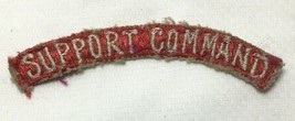 US 8th Eighth Army Support Command Patch 3" Strip Red White Vietnam South Korea - $4.50
